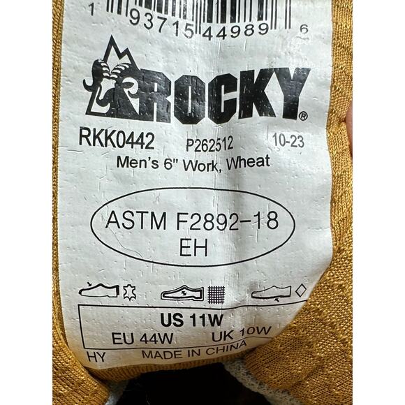 Rocky Rams Horn Waterproof Work Boot Size 11 WIDE new no box - Picture 6 of 6